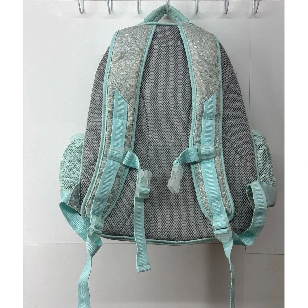 Pottery Barn Kids Blue Sparkle Backpack / Bookbag (16 inch)